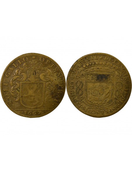 François Lorido Maire de Nantes Jeton Laiton 1667