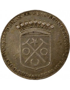 Jean Régnier Maire de Nantes Jeton Argent 1674 2
