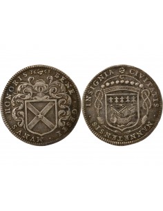 Jean Poulain Maire de Nantes Jeton Argent 1661
