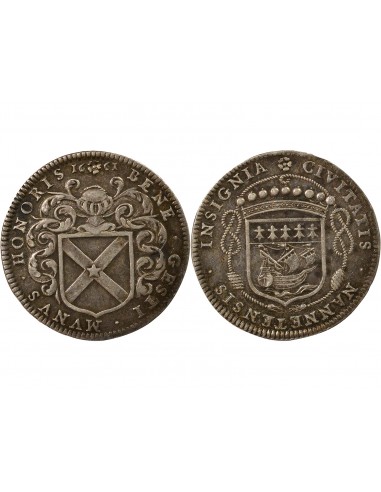 Jean Poulain Maire de Nantes Jeton Argent 1661