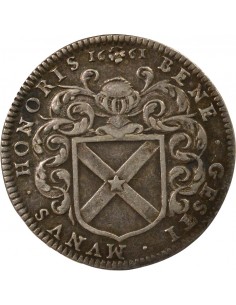 Jean Poulain Maire de Nantes Jeton Argent 1661 2
