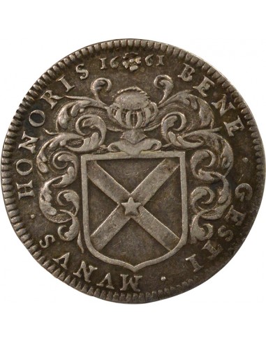 Jean Poulain Maire de Nantes Jeton Argent 1661