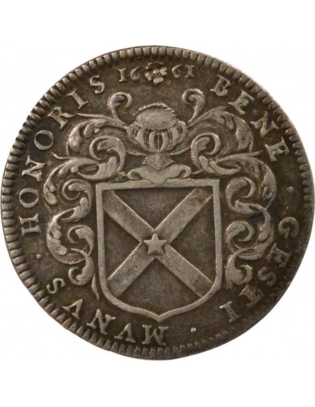 Jean Poulain Maire de Nantes Jeton Argent 1661