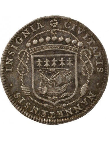 Jean Poulain Maire de Nantes Jeton Argent 1661