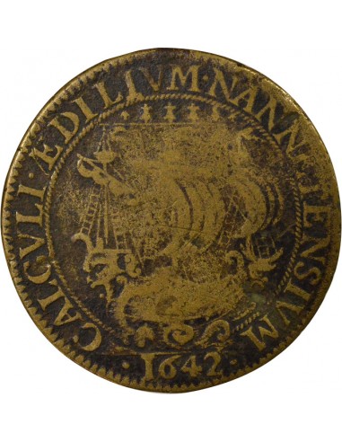 Christophe Juchault Maire de Nantes Jeton Laiton 1642