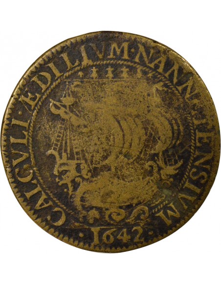 Christophe Juchault Maire de Nantes Jeton Laiton 1642