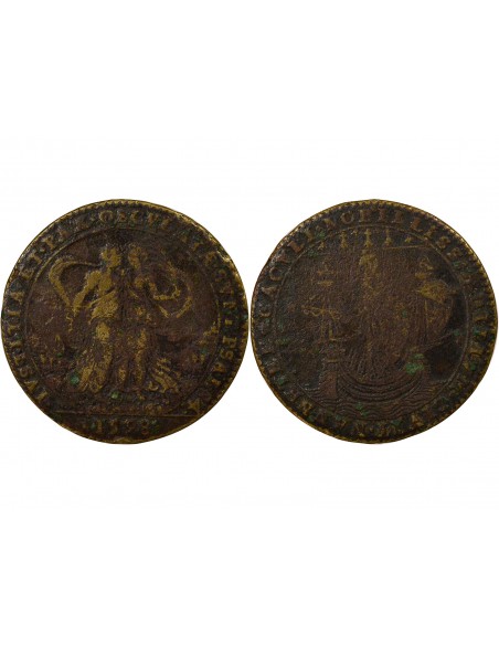 Charles de Harouys Maire de Nantes Jeton Laiton 1598