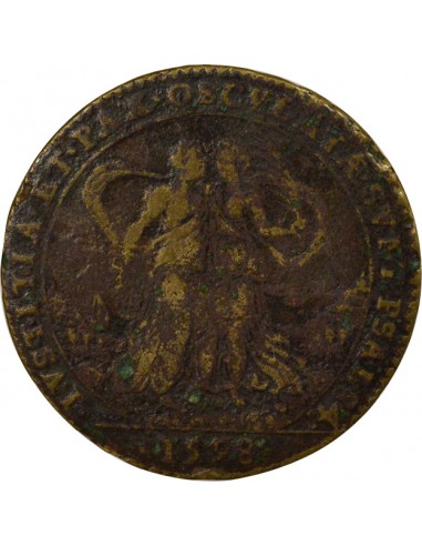 Charles de Harouys Maire de Nantes Jeton Laiton 1598