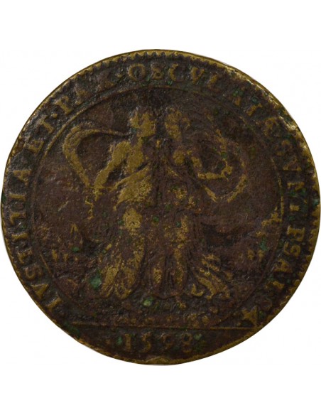 Charles de Harouys Maire de Nantes Jeton Laiton 1598