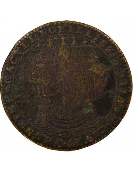 Charles de Harouys Maire de Nantes Jeton Laiton 1598