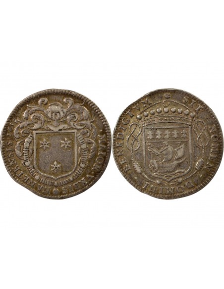 Jacques Husteau Maire de Nantes Jeton Argent 1659