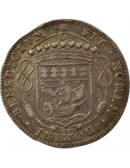 Jacques Husteau Maire de Nantes Jeton Argent 1659