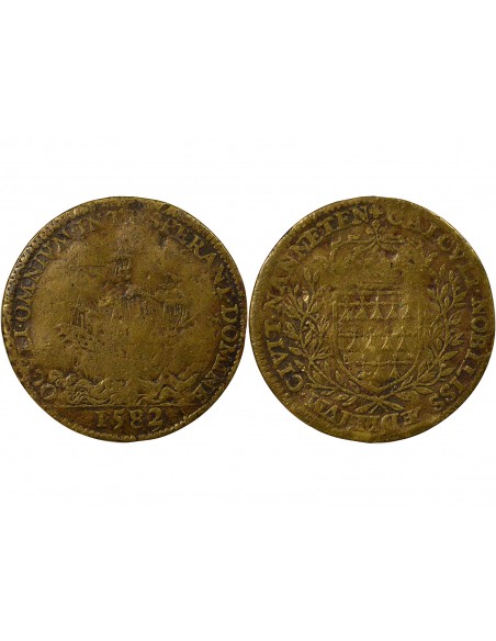 Claude Brossard Maire de Nantes Jeton Laiton 1583