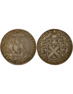 Mathurin Boux Maire de Nantes Jeton Argent 1649