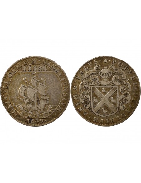 Mathurin Boux Maire de Nantes Jeton Argent 1649