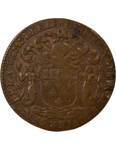 Gratien Libault Maire de Nantes Jeton Cuivre 1671 2