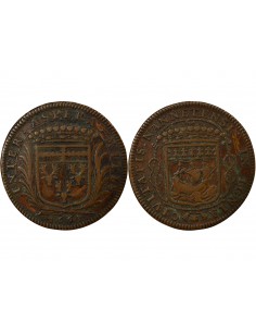 Louis Macé Maire de Nantes Jeton Cuivre 1663