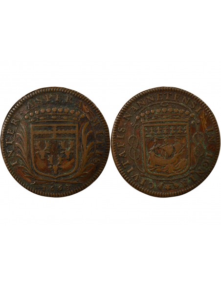 Louis Macé Maire de Nantes Jeton Cuivre 1663