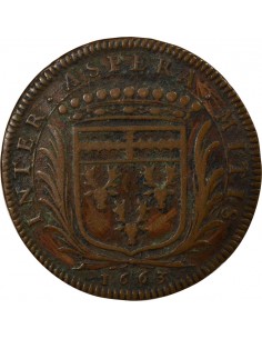 Louis Macé Maire de Nantes Jeton Cuivre 1663 2