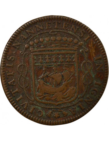 Louis Macé Maire de Nantes Jeton Cuivre 1663