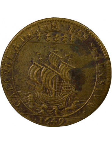 Mathurin Boux Maire de Nantes Jeton Laiton 1649