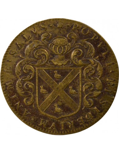 Mathurin Boux Maire de Nantes Jeton Laiton 1649