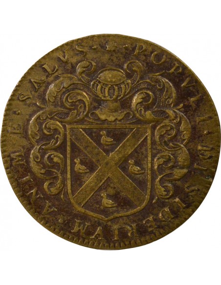 Mathurin Boux Maire de Nantes Jeton Laiton 1649