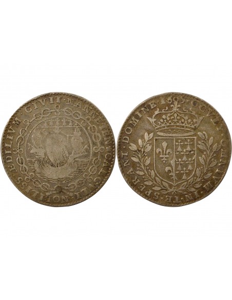 Claude de Cornulier Maire de Nantes Jeton Argent 1605