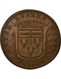 Louis Macé Maire de Nantes Jeton Cuivre 1663 2