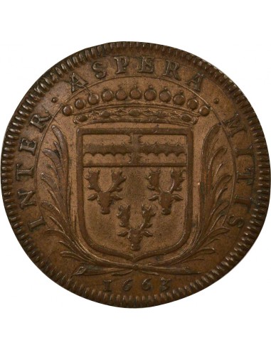 Louis Macé Maire de Nantes Jeton Cuivre 1663