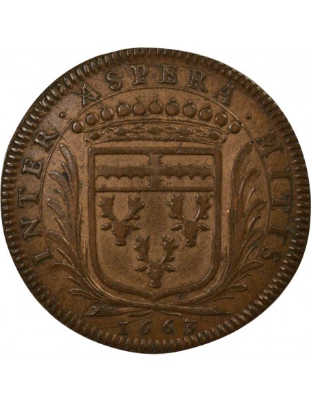 Louis Macé Maire de Nantes Jeton Cuivre 1663