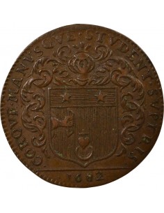 Louis Mesnard Maire de Nantes Jeton Cuivre 1682 2