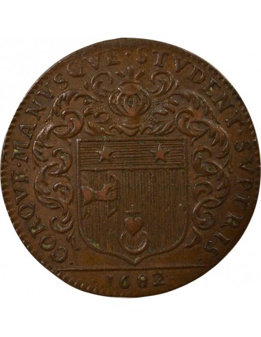 Louis Mesnard Maire de Nantes Jeton Cuivre 1682