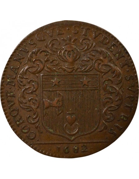 Louis Mesnard Maire de Nantes Jeton Cuivre 1682