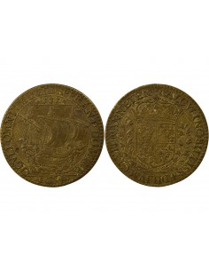 René Bernard de la Turmelière Maire de Nantes Jeton Laiton 1634