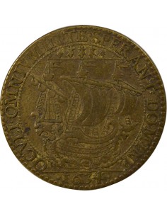 René Bernard de la Turmelière Maire de Nantes Jeton Laiton 1634 2