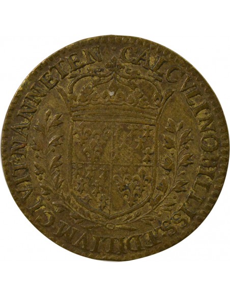 René Bernard de la Turmelière Maire de Nantes Jeton Laiton 1634