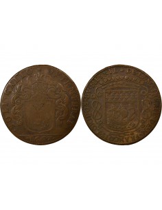 François Lorido Maire de Nantes Jeton Cuivre 1667