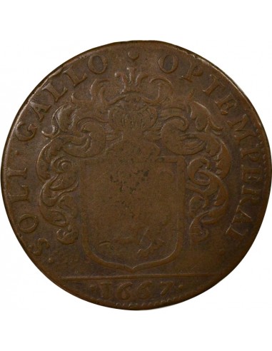 François Lorido Maire de Nantes Jeton Cuivre 1667