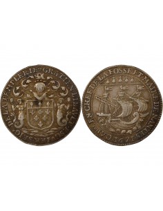 Gratien Libault Maire de Nantes Jeton Argent 1671