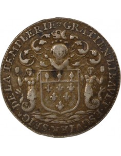 Gratien Libault Maire de Nantes Jeton Argent 1671 2