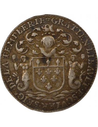 Gratien Libault Maire de Nantes Jeton Argent 1671