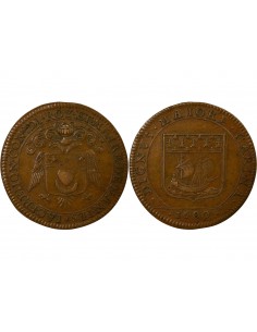Jacques Fremon Maire de Nantes Jeton Cuivre 1680