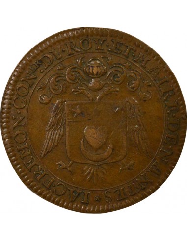 Jacques Fremon Maire de Nantes Jeton Cuivre 1680
