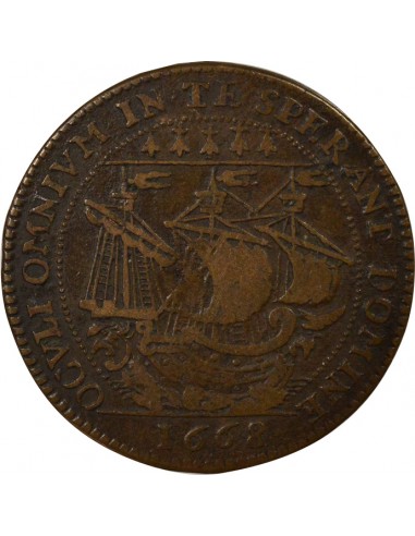 Jacques Charette Maire de Nantes Jeton Cuivre 1667
