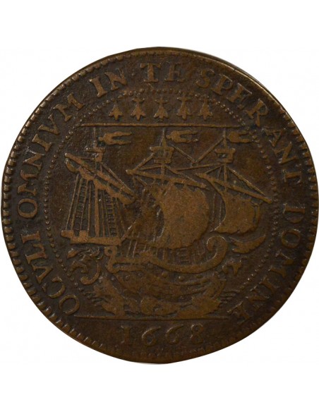Jacques Charette Maire de Nantes Jeton Cuivre 1667