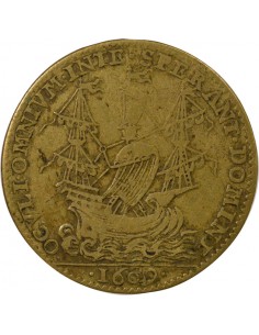 René Charette de la Bretonnière Père Maire de Nantes Jeton Laiton 1609 2
