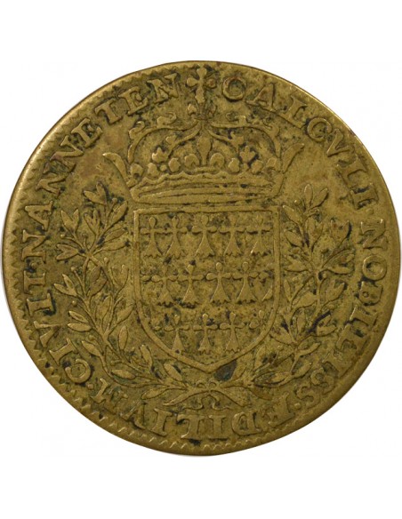 René Charette de la Bretonnière Père Maire de Nantes Jeton Laiton 1609