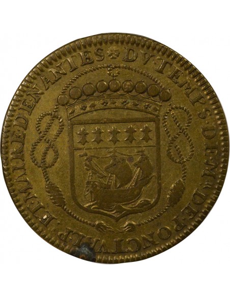 René de Ponctual Maire de Nantes Jeton Laiton 1657
