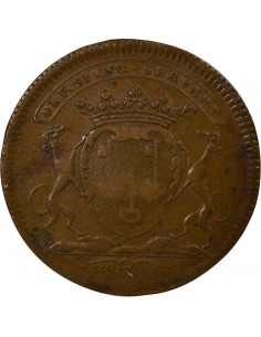 Charles-César Chevalier Maire de Nantes Jeton Cuivre 1677 2